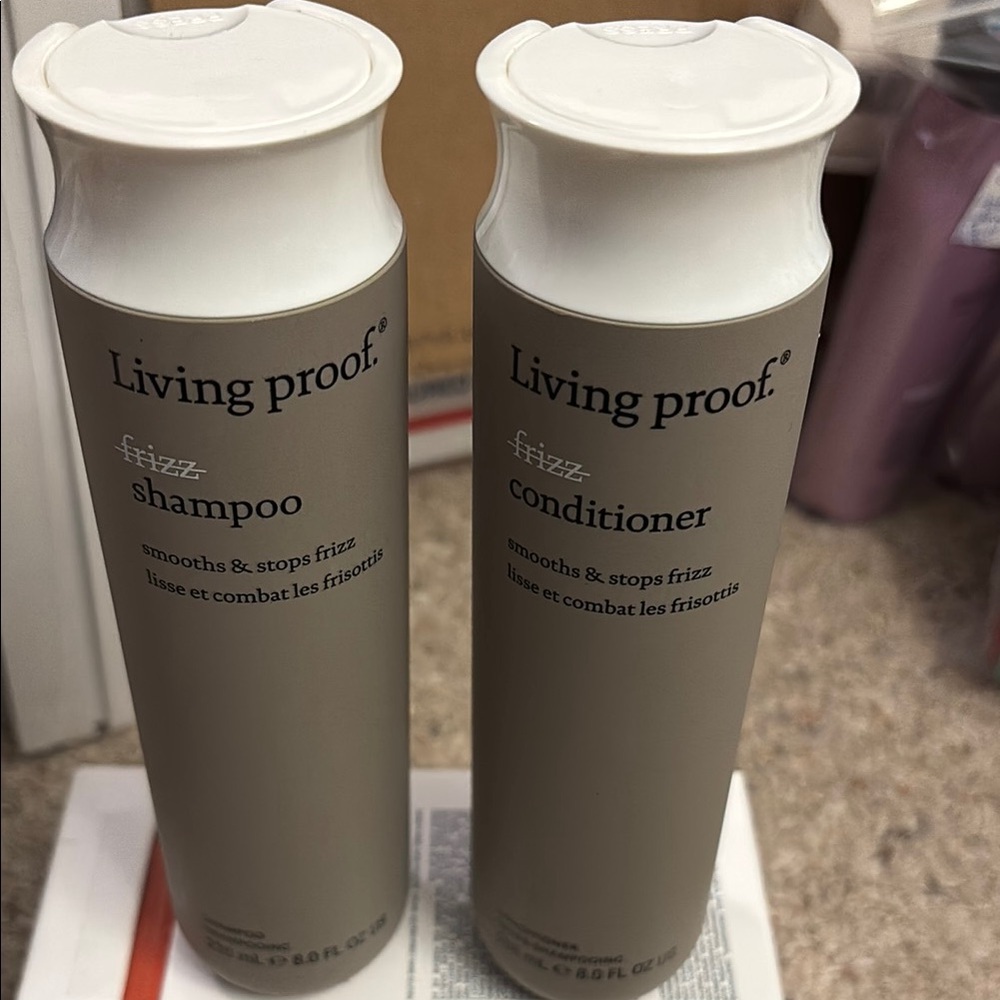 Living Proof Frizz Shampoo and Conditioner Set 8 Fl oz